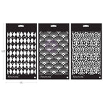 Prima Limited Edition Finnabair Stencil Set 6"x9" each Old Pages