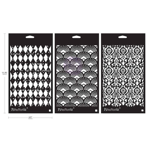 Prima Limited Edition Finnabair Stencil Set 6"x9" each Old Pages