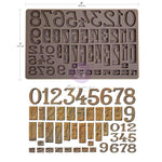 Prima Finnabair Decor Moulds 5"x8 Letterpress Numbers