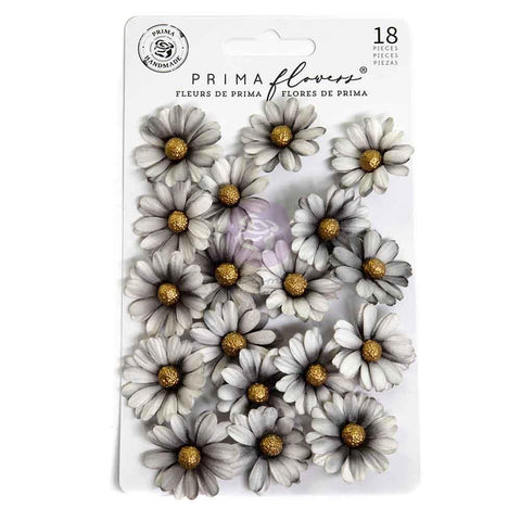 Prima Paper Flowers 18/Pkg Bewitched Ghostly Blooms