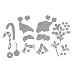 Spellbinders Etched Dies Classic Mouse Christmas Embellishments