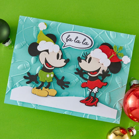 Spellbinders Etched Dies Classic Mouse Christmas Embellishments
