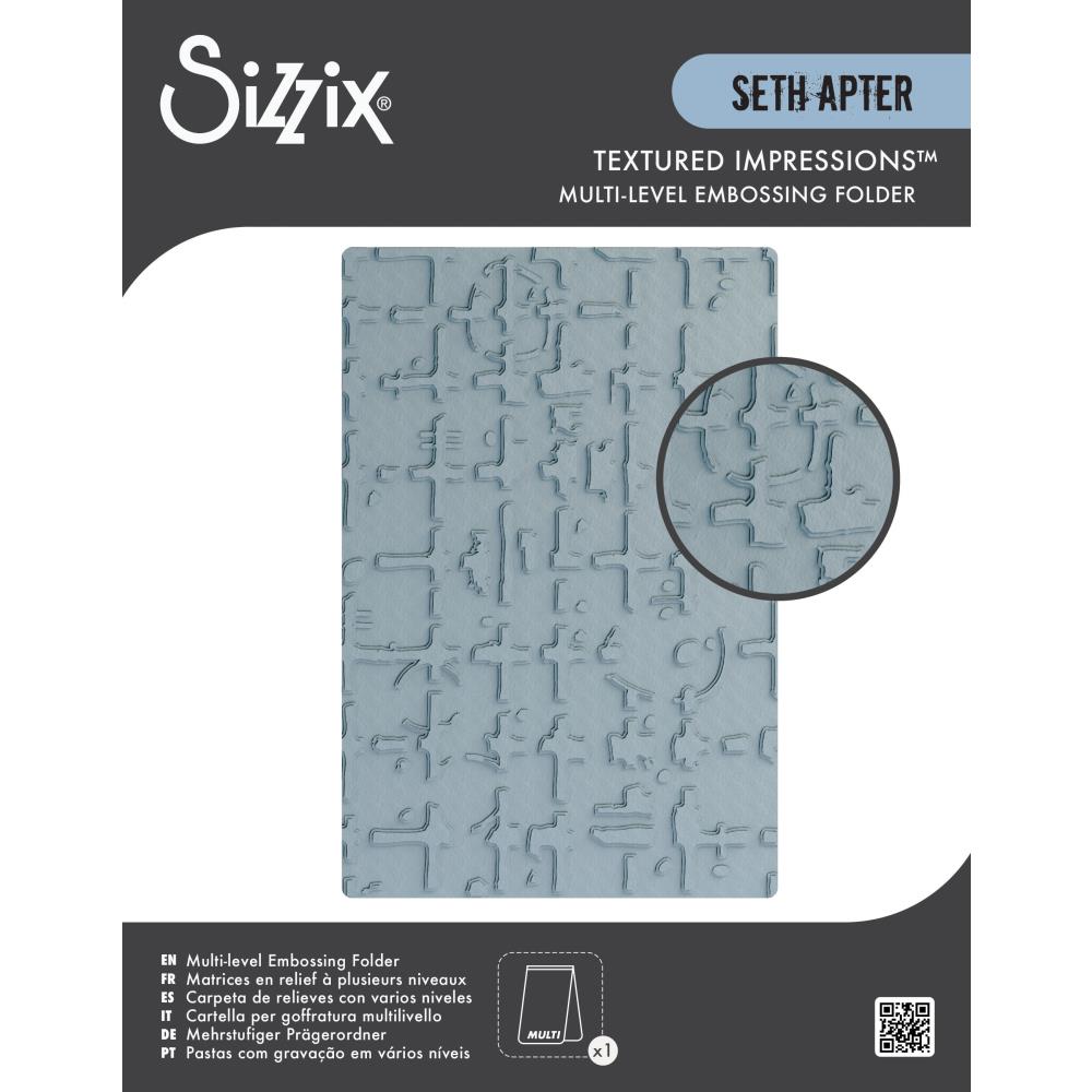 Mult Level Folder Sizzix Multi-Level Embossing Folder By Seth Apter Grid Graph – Scrap en ...