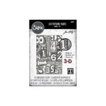 Sizzix 3D Texture Fades A5 Embossing Folder By Tim Holtz Numbered