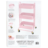 We R A La Cart Storage Cart With Handles Pink