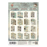 Stamperia Junk journal stickers, cut-outs, backgrounds Voyages Fantastiques