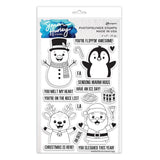 Simon Hurley Create. Clear Stamp Set 6"x9" Christmas Hugs