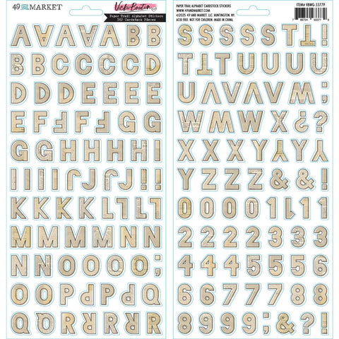 49 And Market Cardstock Stickers Paper Trail Alphabet