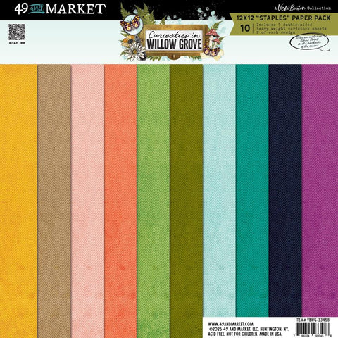 49 And Market Staples Pack 12"X12" Curiosities In Willow Grove