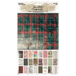 Tim Holtz Idea-Ology Backdrops Double-Sided Cardstock Christmas