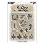 Tim Holtz Idea-Ology Metal Adorments Christmas