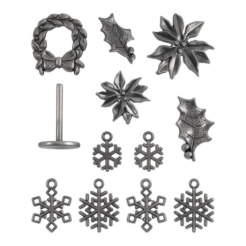 Tim Holtz Idea-Ology Metal Adorments Christmas