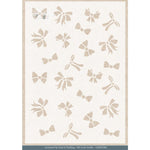 Find It Trading Card Deco Essentials Stencil Golden WhisperG olden Bows A5