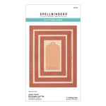 Spellbinders Linear Touch Rectangles and Tag Etched Dies Happier Hour
