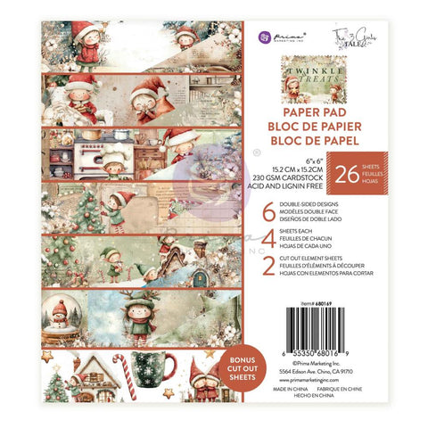 Prima Marketing Double-Sided Paper Pad 6"X6" 26/Pkg Twinkle & Treats