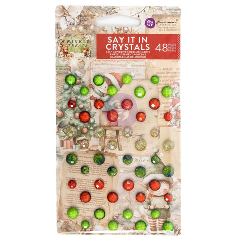 Prima Marketing Say It In Cystals 48/Pkg Twinkle & Treats