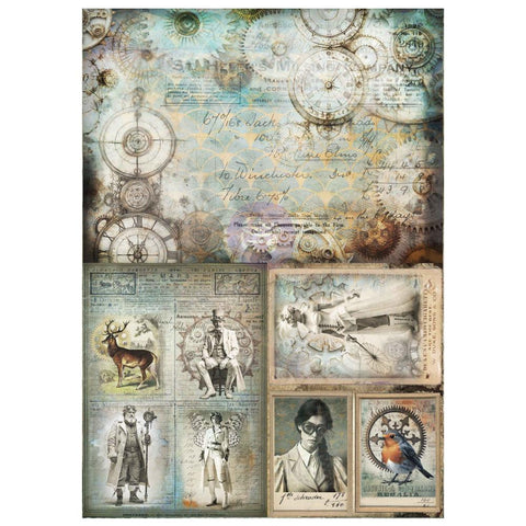 Finnabair A3 Decoupage Steam and Frost