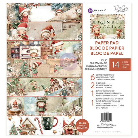 Prima Marketing Double-Sided Paper Pad 12"X12" 14/Pkg Twinkle & Treats