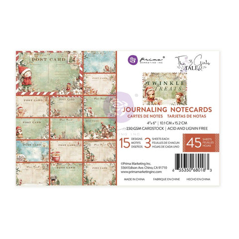 Prima Marketing Journaling Cards 4"X6" 45/Pkg Twinkle & Treats