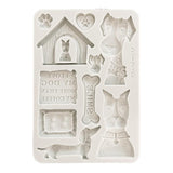 Stamperia Furry Friends Silicon Mould A5 I Love My Dog