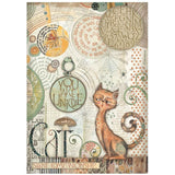 Stamperia Rice Paper A4 6/Pkg Furry Friends