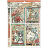 Stamperia Rice Paper A4 6/Pkg Furry Friends