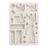 Stamperia Furry Friends Silicon Mould A5 Cats