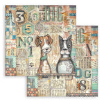 Stamperia Scrapbooking Pad 8"X8" 10/Pkg Furry Friends