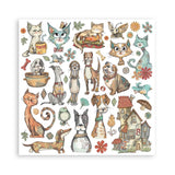 Stamperia Scrapbooking Pad 8"X8" 10/Pkg Furry Friends