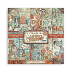 Stamperia Scrapbooking Pad 8"X8" 10/Pkg Furry Friends