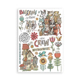 Stamperia A5 Washi Pad 8/Pkg Furry Friends