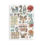 Stamperia A5 Washi Pad 8/Pkg Furry Friends