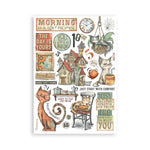 Stamperia A5 Washi Pad 8/Pkg Furry Friends