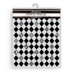 Stamperia Furry Friends Stencil Rhombus Pattern