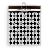 Stamperia Furry Friends Stencil Rhombus Pattern
