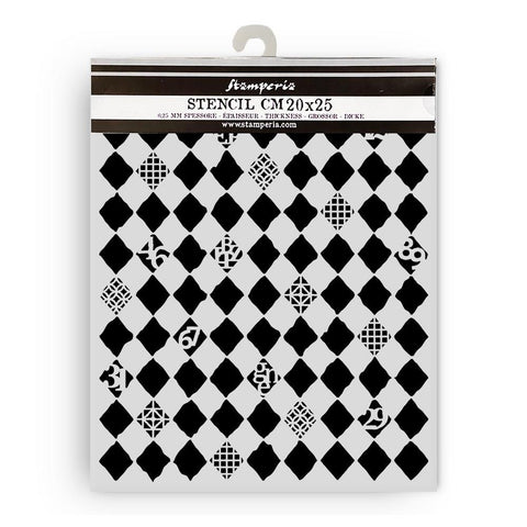 Stamperia Furry Friends Stencil Rhombus Pattern