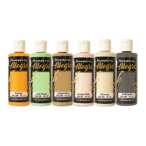 Stamperia Allegro Paint Set 6/Pkg Furry Friends