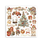 Stamperia Assortment Rub-On 6.1"X6.1" - 6/Pkg Gear Up For Christmas