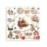 Stamperia Assortment Rub-On 6.1"X6.1" - 6/Pkg Gear Up For Christmas