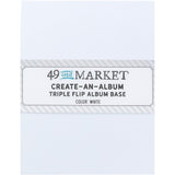 49 And Market Create-An-Album Triple Flip Album Base White