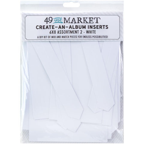49 And Market Create-An-Album Foundation Inserts Assort 2 White