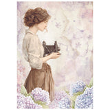 Stamperia Rice Paper A6 8/Pkg Quiet Days