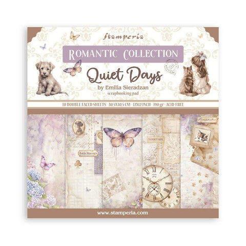 Stamperia Scrapbooking Pad 12"x12" 10/Pkg Quiet Days