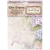 Stamperia Rice Paper Backgrounds A6 8/Pkg Quiet Days