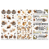 49 And Market Blendable Rub-On Transfer Set 6"X12" Nostalgic Memories