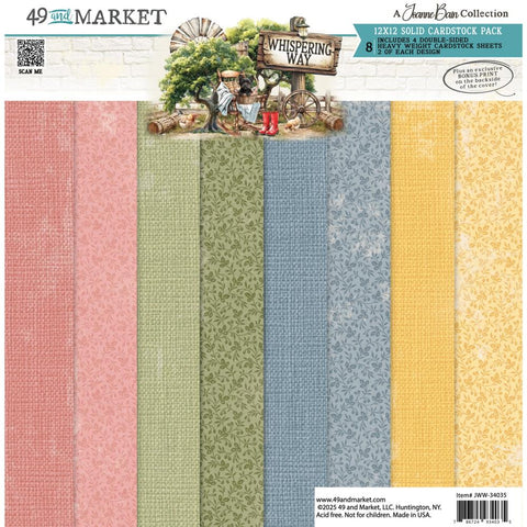 49 And Market Solid Collection Pack 12"X12" Whispering Way
