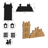 Stamperia Crafty shapes: Family house and mice