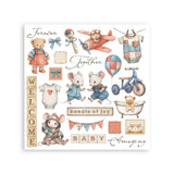 Stamperia Junk Journal, Journal And Rub-On Kit Baby