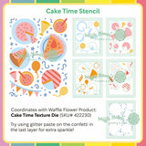WAFFLE FLOWER X GALINA FILIPPENKO Cake Time Stencil