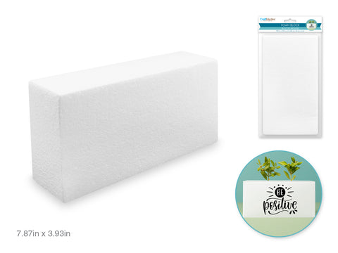 MultiCraft Craft Medley: 7.9"x3.9"x2" Polyfoam Block (20*10*5cm)
